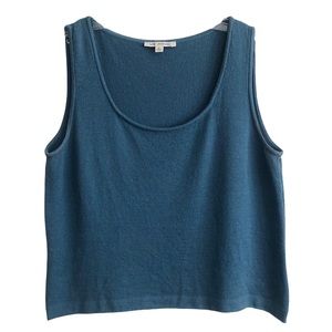 St. John Steel Blue Tank L EUC